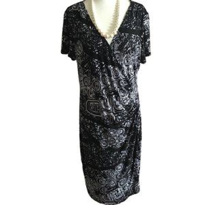 AA Studio AA Navy White Career Dress Size 18W